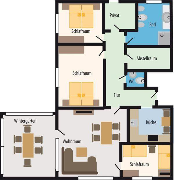 Haus Lily Nr.02 Bis Zu 6 Personen Davon Max. 2 Kinder Busum Luaran gambar